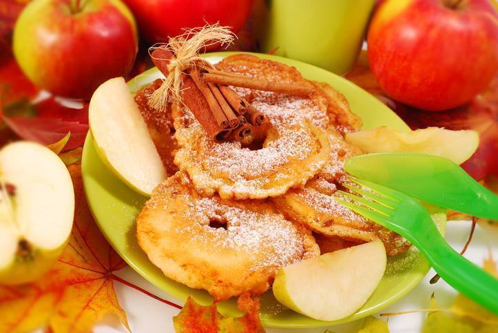 frittelle di mele alla cannella