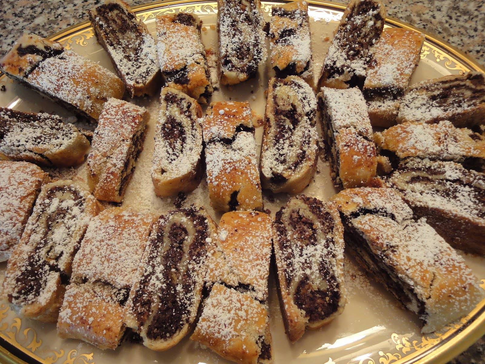 strudel di pasta frolla con fichi e noci