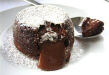 tortino al cioccolato con cuore morbido