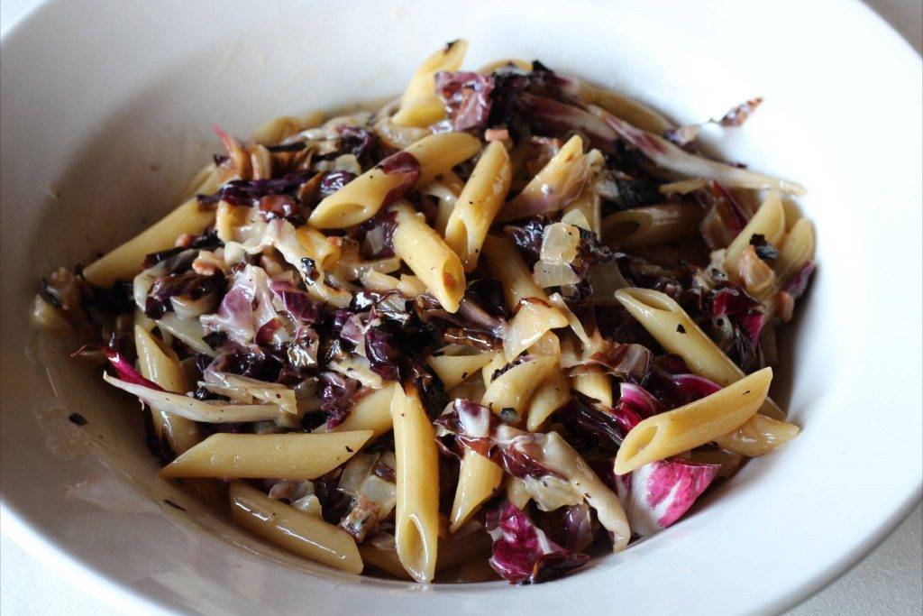 Pasta radicchio e gorgonzola