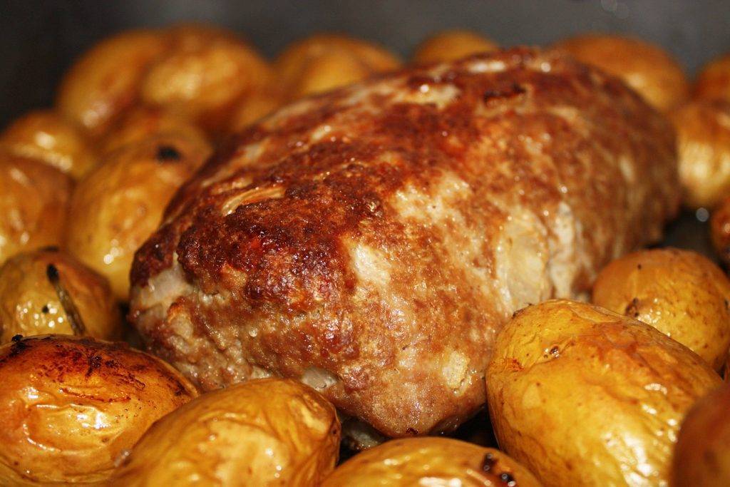 polpettone al forno con patate