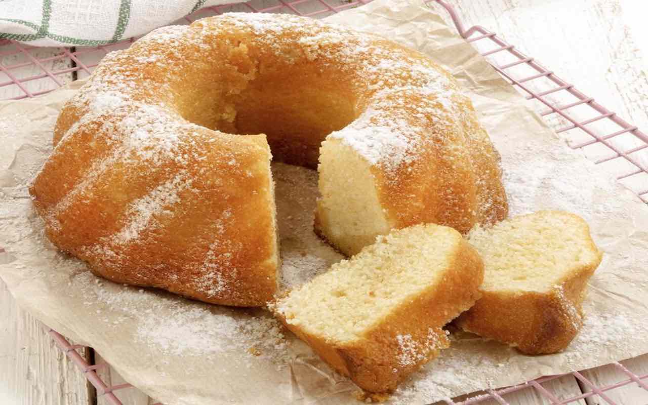 ciambellone senza latte e burro