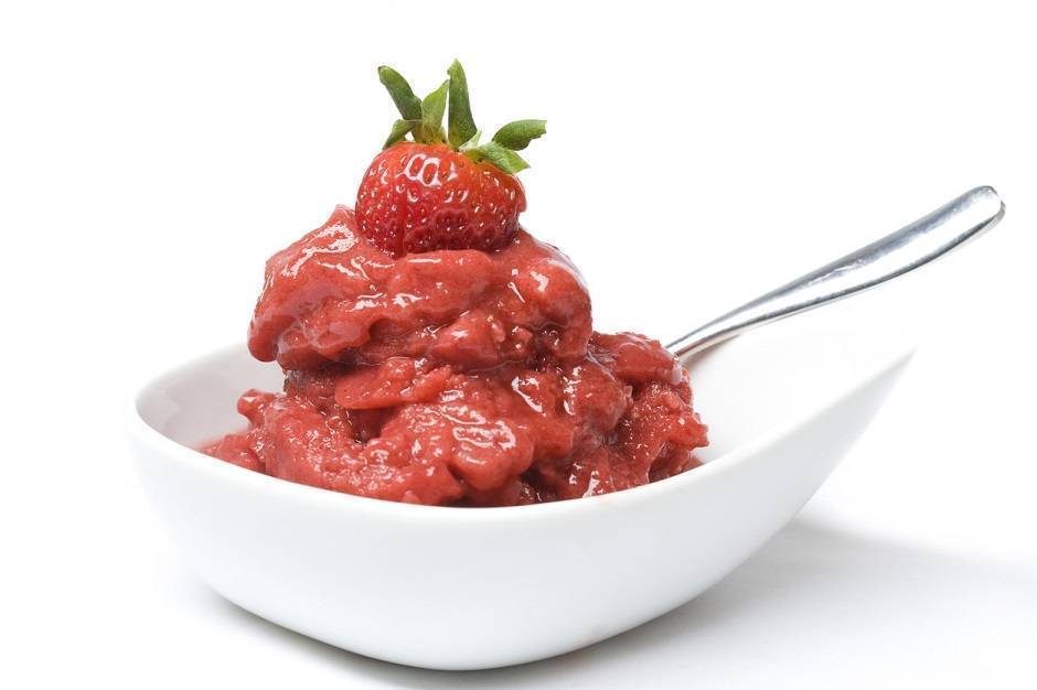 Sorbetto alle fragole