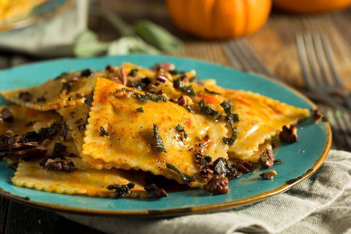 pasta ripiena con zucca