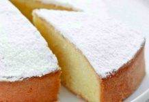 torta al latte e vaniglia