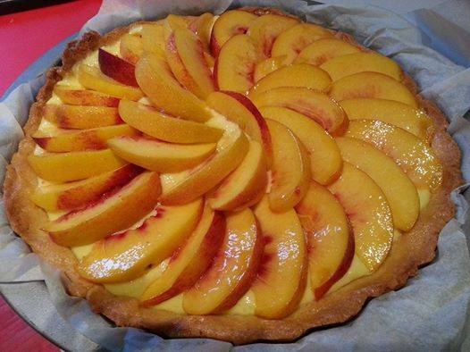 crostata di pesche