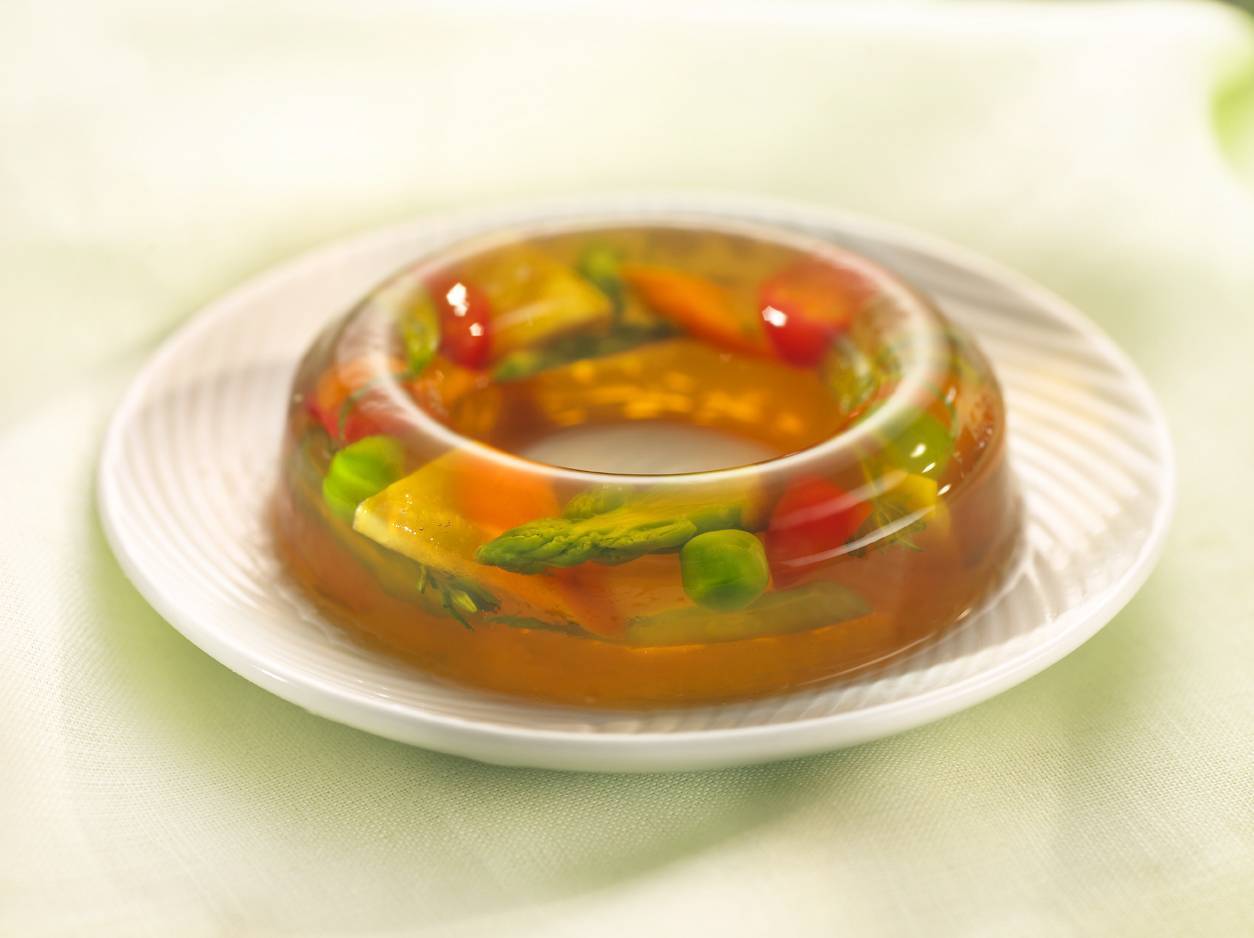 Aspic di verdure miste