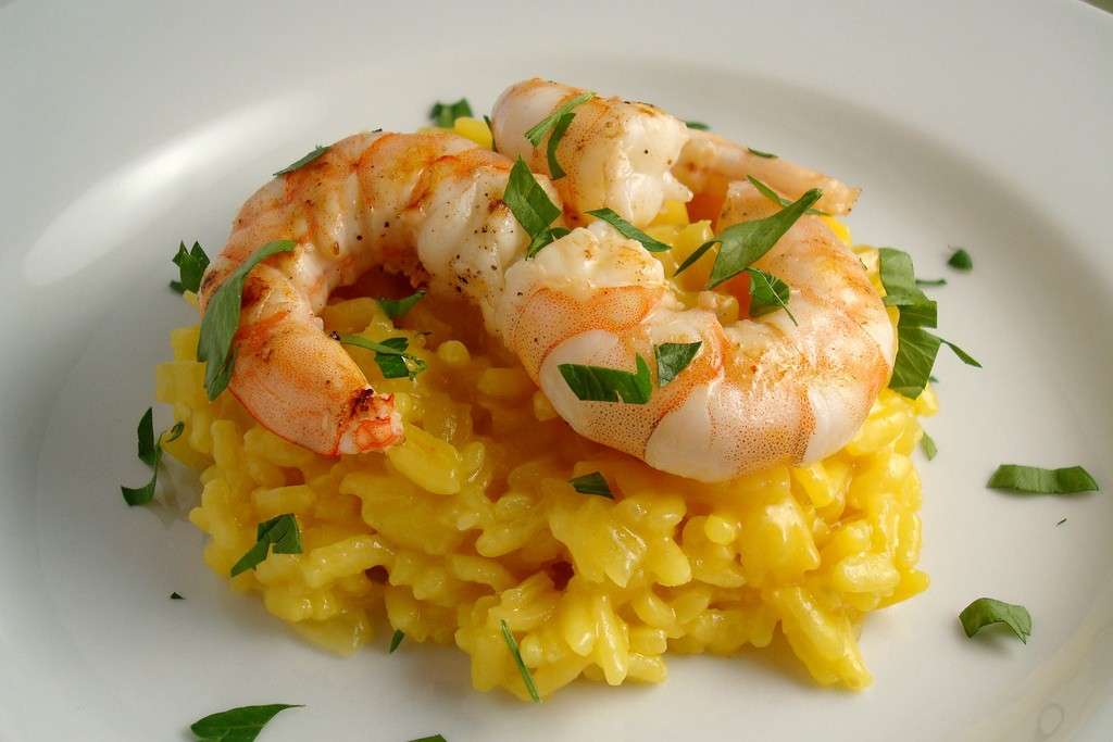 Risotto con gamberi