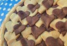 crostata alla nutella romantica