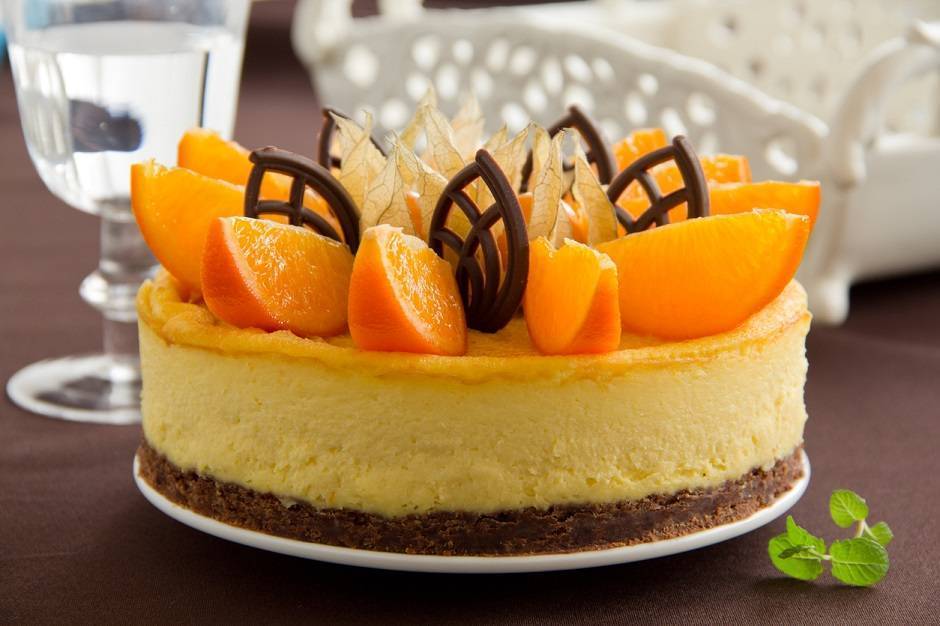 Cheesecake arancia e cioccolato