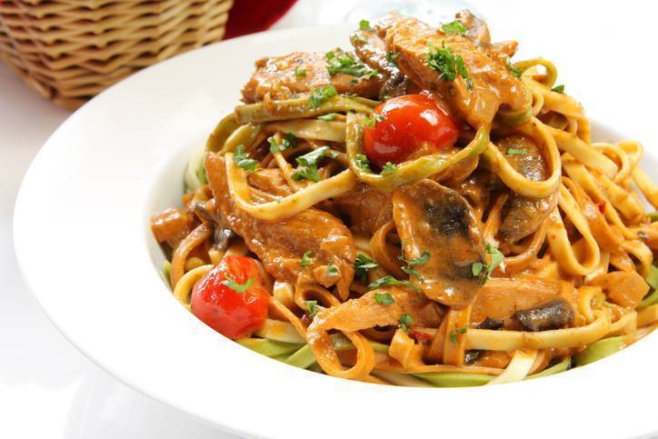 Fettuccine con funghi