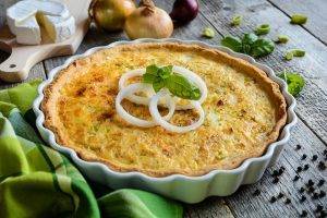 Quiche con cipolle e ricotta