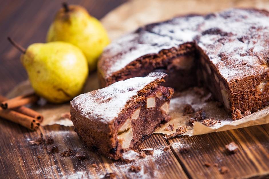 Torta pere e cioccolato