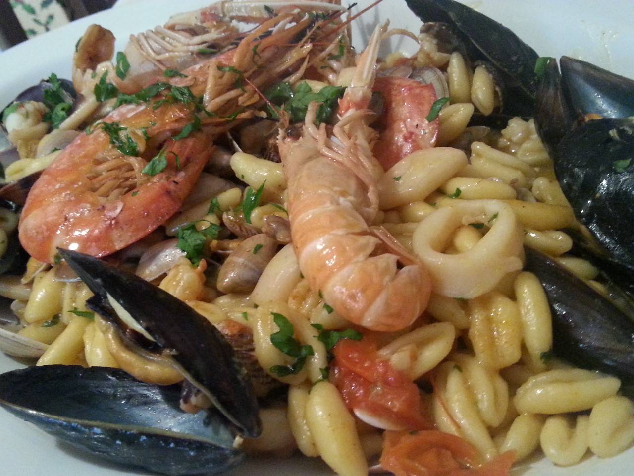 cavatelli ai frutti di mare