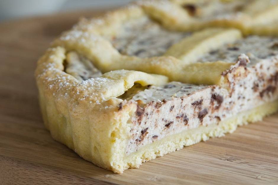 Crostata vegana con ricotta e cioccolato