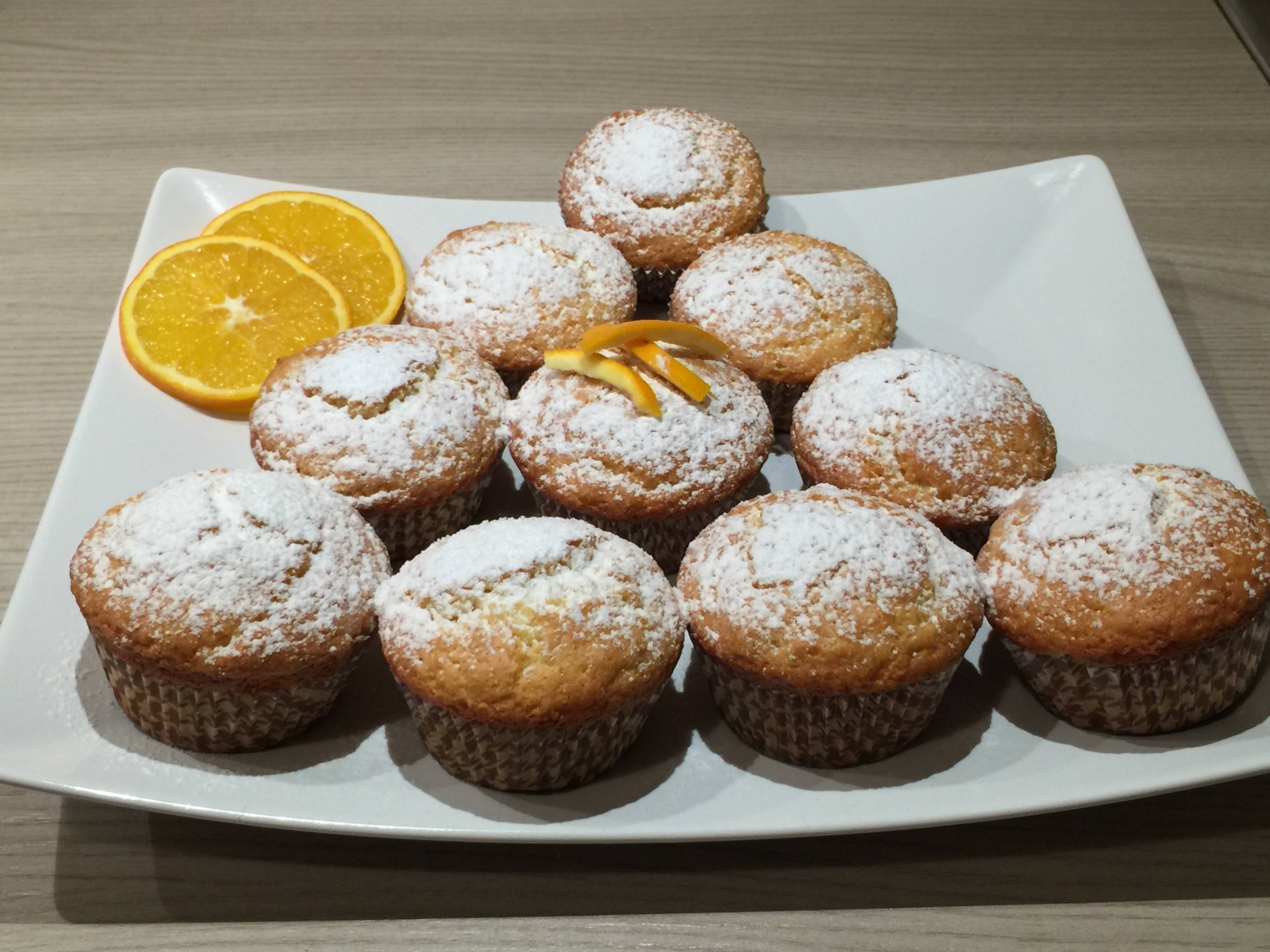 muffin al succo e scorza di arancia