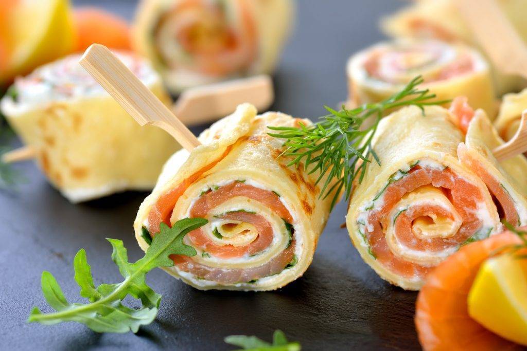 Rotolini di salmone