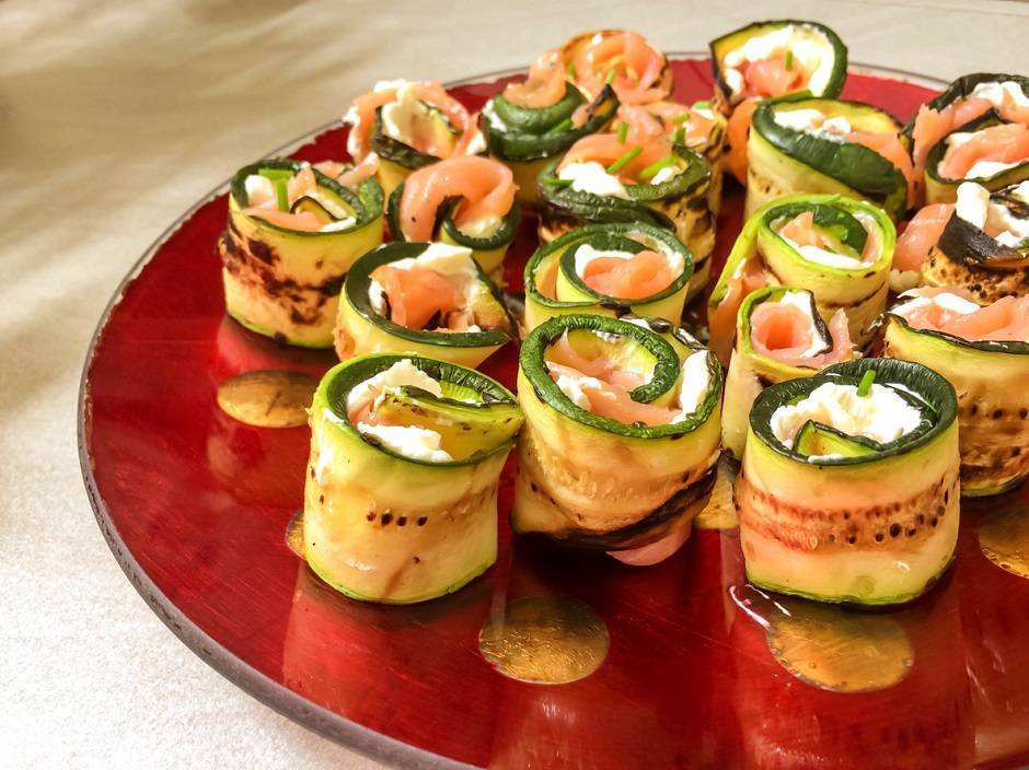 Rotolini di zucchine farcite