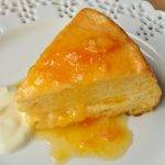 Souffle cake with orange