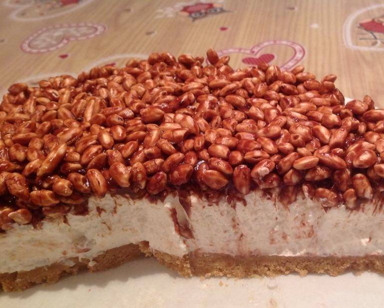 Cheesecake con Riso Soffiato