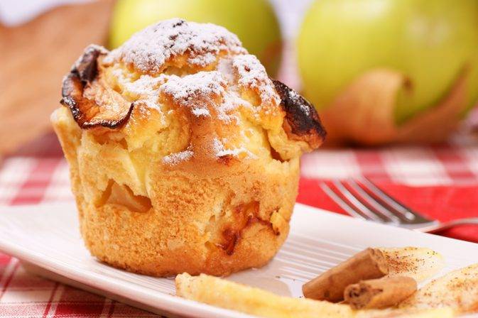 muffin alle mele con cannella