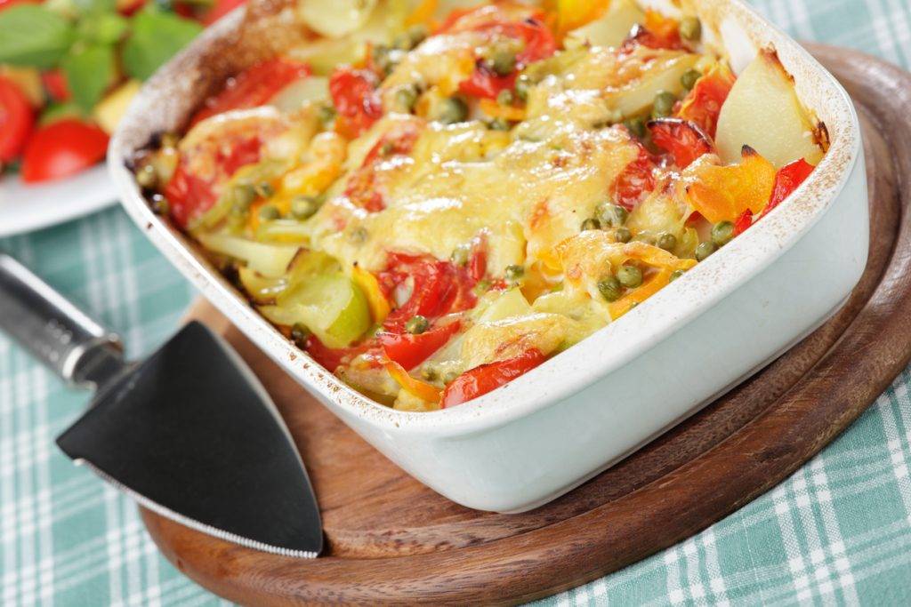 Patate e Peperoni Gratinati al Forno