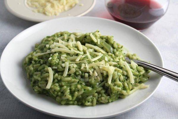 Risotto agli spinaci con ricotta