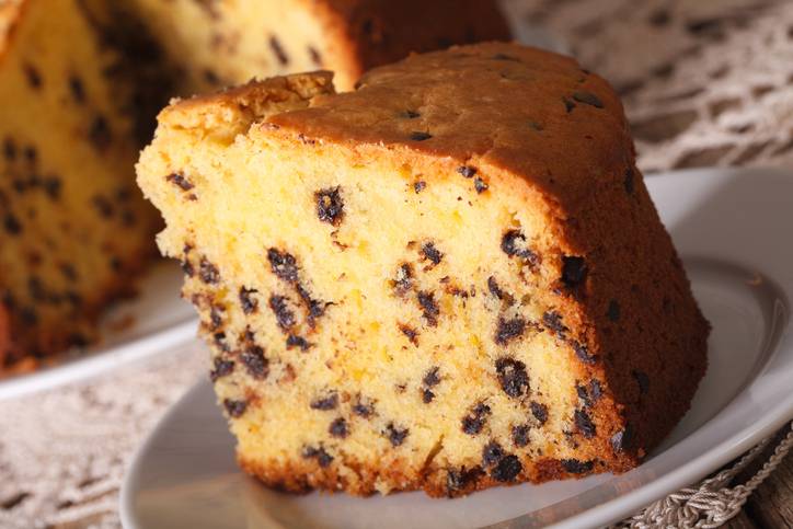 torta margherita con gocciole di cioccolato