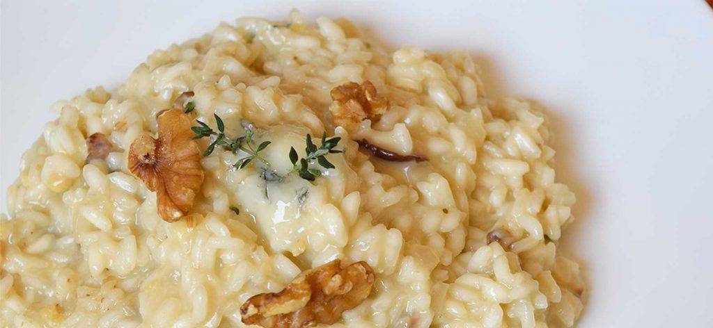 risotto con gorgonzola e noci