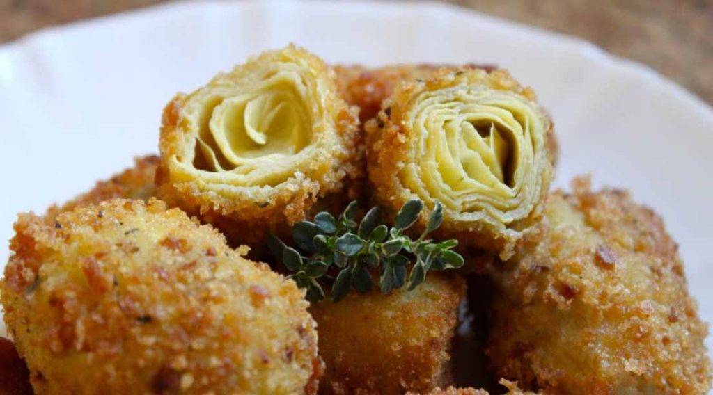 cuori di carciofi fritti