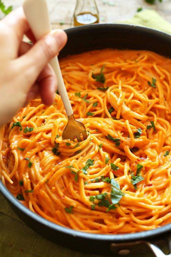 pasta alla crema di peperoni