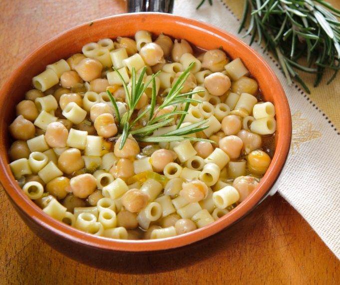 Ricetta pasta e ceci alla romana ottima velocissima saporita