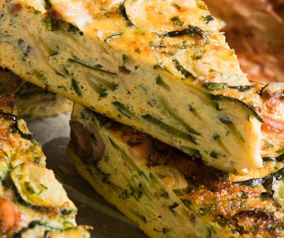 frittata di zucchine con il latte