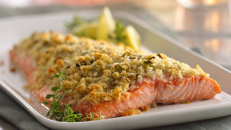 Salmone gratinato