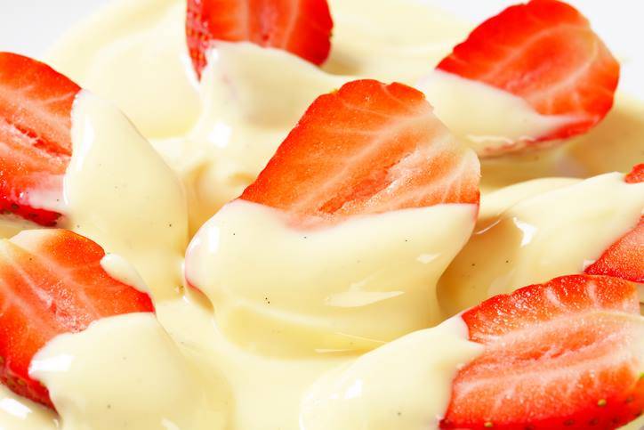 Crema Inglese con Fragole