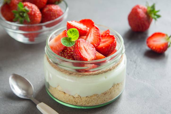 cheesecake light alle fragole