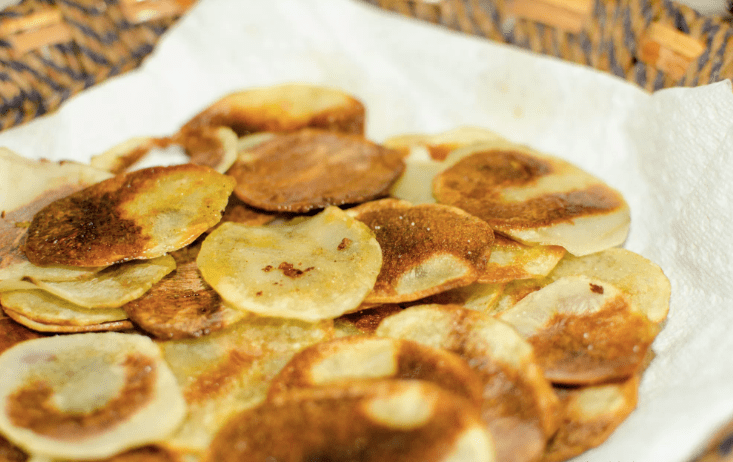 chips di patate croccanti