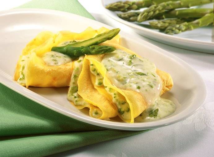 Crepes con Asparagi