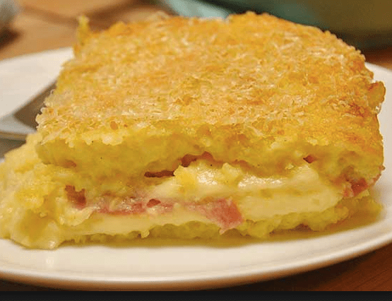 Focaccia di Patate con Prosciutto e Formaggio