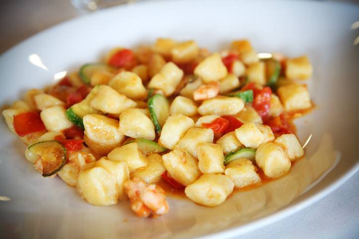 Gnocchetti di Patate con Zucchine e Gamberetti