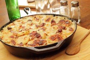 patate cremose alla pancetta croccante