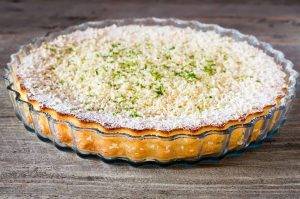 crostata al lime e cocco