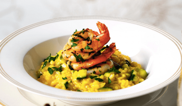 risotto gamberi e zucchine