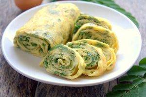 rotolo di frittata agli spinaci