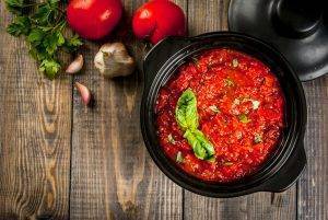 Sugo di pomodoro e basilico