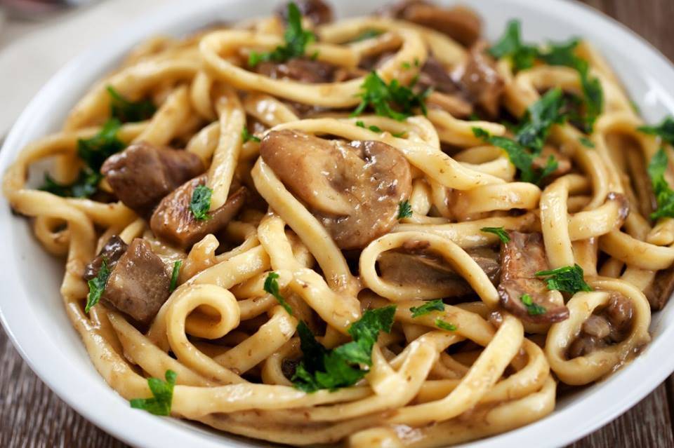 Fettuccine con Funghi Porcini Fatte in Casa