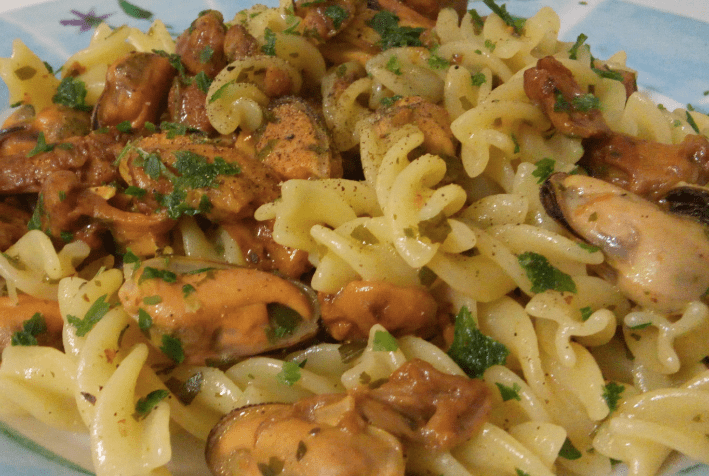 Pasta Funghi e Cozze