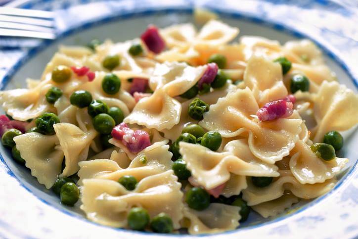 Pasta Pancetta e Piselli