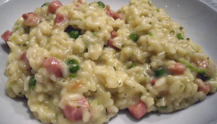 Risotto Piselli e Prosciutto