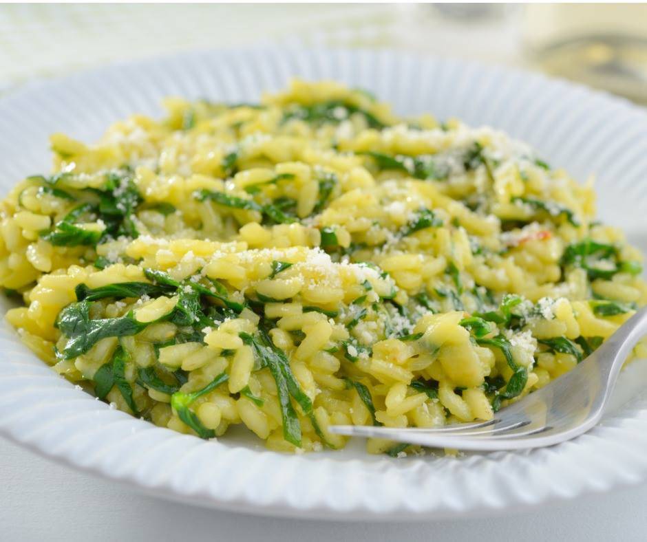 Risotto Spinaci e Zafferano